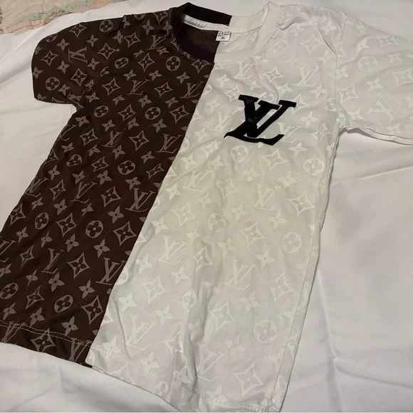 Kids Brown and White Designer Pajamas